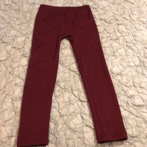 Fleece leggings.